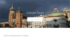 Desktop Screenshot of cracowtours.com