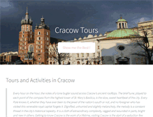 Tablet Screenshot of cracowtours.com